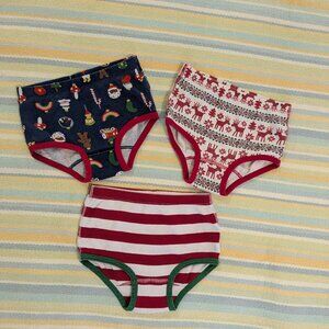 ⭐ Hanna Andersson Holiday Undies Unders Size Small (100/110, 4/5)